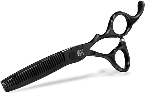 Miniatura 6 de Purple Dragon Profesional de Japón Juego de Tijeras de Peluquería 440C para Salón de Corte y Tijeras de Adelgazamiento para Barbería con Bolsa
