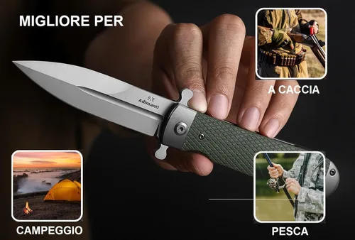 Miniatura 7 de Ganzo Adimanti Samson-BR Cuchillo plegable de bolsillo D2 Hoja de acero Mango antideslizante G10 con clip Cuchillo de bolsillo para caza, pesca