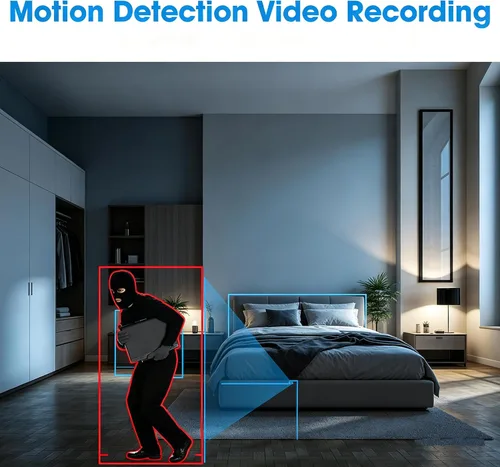 Miniatura 3 de Cámara de niñera pequeña portátil HD 1080P con visión nocturna, mini cámara inalámbrica, cámaras de vigilancia para seguridad del hogar