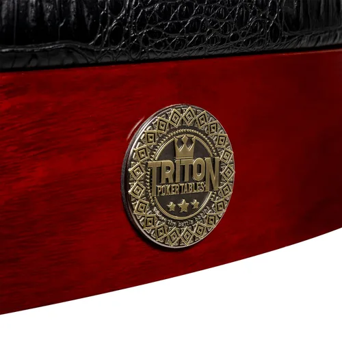 Miniatura 5 de Elite - Mesa de póquer para 10 jugadores con acabado de madera de caoba