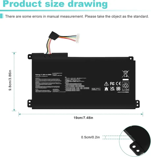 Miniatura 4 de TREE.NB B31N1912 - Batería para portátil compatible con ASUS VivoBook 14 E410MA L410MA E410KA E510MA E510KA F414MA L510MA R522MA E410MA-EK026TS