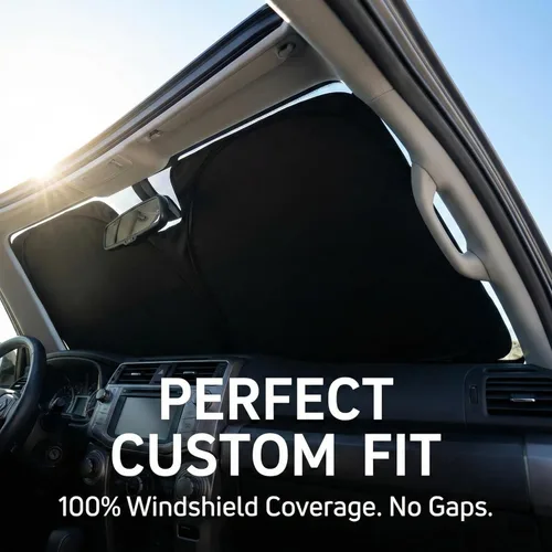 Miniatura 8 de Parasol para parabrisas Rivian R1S/R1T 2022-2024 2025 2026, parasol para ventana frontal, ajuste personalizado, accesorios R1S, visera solar