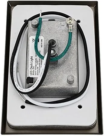 Miniatura 2 de MarsLG 36ST52BSx6 - Luz de paso LED de voltaje de línea de 120 V con placa frontal vertical con listones de latón macizo en acabado de latón antiguo
