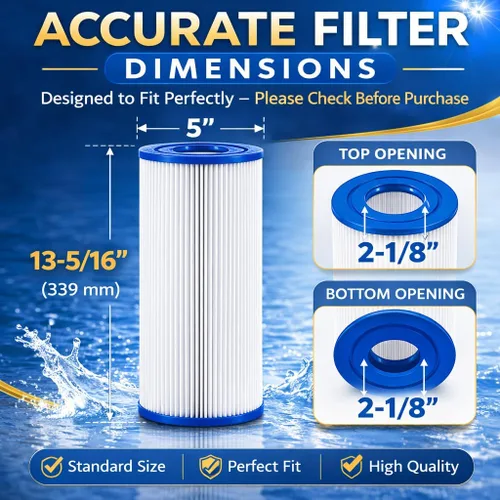 Miniatura 5 de CLARIFY Cartucho de filtro para bañera de hidromasaje de instalación directa, reemplace C-4326, PRB25-IN, FC-2375, FC-2370, 3005845, 17-2327