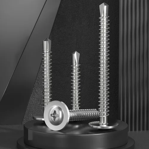 Miniatura 3 de VGBUY 170 tornillos autoperforantes para metal, tornillos autorroscantes de chapa metálica de acero inoxidable 410 #10 x 3/4 pulgadas, tornillos