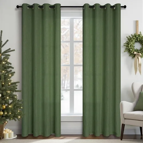 Miniatura 34 de Pitalk Cortinas de dormitorio azul oscuro de 72 pulgadas de largo con ojales, decoración náutica costera masculina, decoración náutica, Azul marino