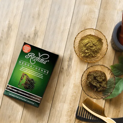 Miniatura 2 de Reshma Beauty Tinte de cabello con henna en 30 minutos infundido con henna orgánica Lawsonia Inermis 100% cobertura de canas para cabello suave