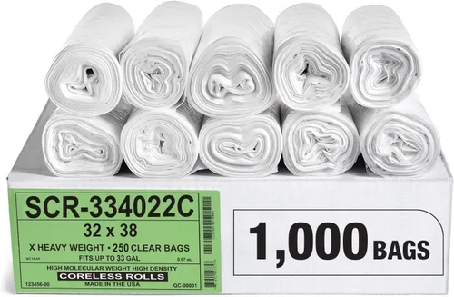 Miniatura 27 de Aluf Plastics - Bolsas para basura (Paquete comercial de 250 unidades) - Serie de reducción en la fuente, valor de alta densidad de 16 micras