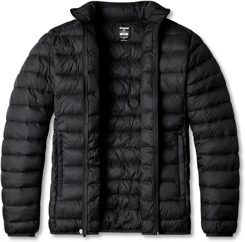 Miniatura 9 de TSLA - Chaqueta acolchada, ligera y plegable para hombre, ideal para invierno, impermeable