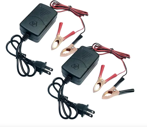 Cargador de batería de coche 12V 1A, mantenedor de batería, cargador de goteo para barcos, motocicletas, vehículos todo terreno, cortadoras de