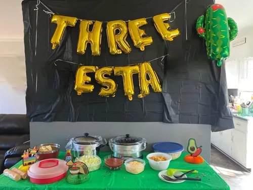 Miniatura 5 de LaVenty Decoración mexicana de tercer cumpleaños - Decoraciones de fiesta de tres esta
