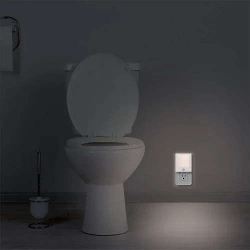 Miniatura 6 de [Paquete de 3] Vintar - Luz nocturna LED regulable, luz nocturna enchufable con sensor automático de atardecer a amanecer, brillo ajustable, luces