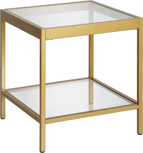 Miniatura 23 de Henn&Hart Mesa de centro rectangular rectangular de 45 pulgadas de ancho en bronce ennegrecido, mesas de centro rectangulares modernas para sala