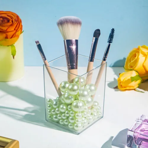 Miniatura 5 de 150 piezas de perlas de imitación de perlas falsas pulidas sin agujero de color verde claro para relleno de jarrón, decoraciones, perlas de plástico