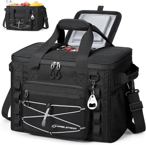 Miniatura 9 de Maelstrom Soft Sided Cooler Bag, 30/40 Can Collapsible Insulated Ice Chest, Large Leakproof Portable Storage for Camping, Travel, Kayaking & Beach