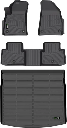 Miniatura 85 de HAFIDI® - Tapetes para auto con almacenamiento debajo del asiento, para todo clima, antideslizantes, de elastómero termoplástico, para la primera
