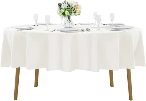 Miniatura 53 de Cupuamon - Mantel rectangular de 60 x 84 pulgadas, tela de poliéster lavable para decoración de bodas, fiestas, cenas y banquetes