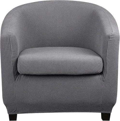 Miniatura 14 de Lellen Funda para silla de club con funda de cojín de asiento, fundas de sofá, fundas redondas para silla de bañera, funda protectora de sillón