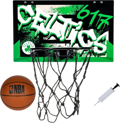 Miniatura 12 de Franklin Sports NBA Team Over the Door Aros de Baloncesto - Mini Aro de Baloncesto Interior para Niños + Juego de Pelota - Mini Aros para Fanáticos