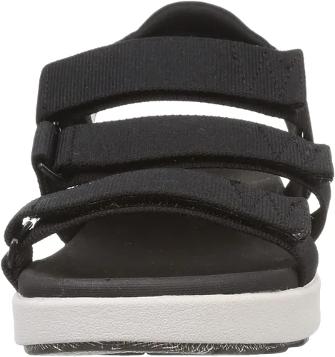 Miniatura 2 de KEEN Elle Sandalias de punta abierta con plataforma elástica para mujer, Negro (BlackVapor)