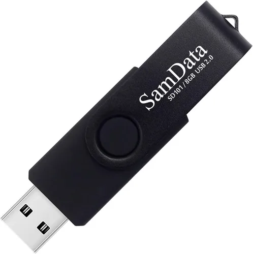 Miniatura 2 de SamData Paquete de 2 unidades flash USB de 8 GB, unidades de memoria USB de 8 GB con luz LED para almacenamiento y copia de seguridad