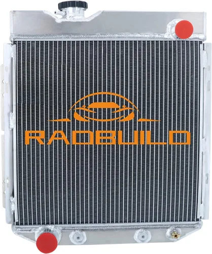 Miniatura 8 de CU251 Radiador de aluminio de 4 filas para Ford Falcon Mustang Comet Ranchero 1960-1966, para Mercury Comet 1961-1965, para Mustang V8 1965-1966