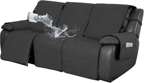 Miniatura 33 de Easy-Going Funda impermeable para sillón reclinable de gran tamaño con bolsillo, 1 funda de sofá reversible para sillón reclinable, protector