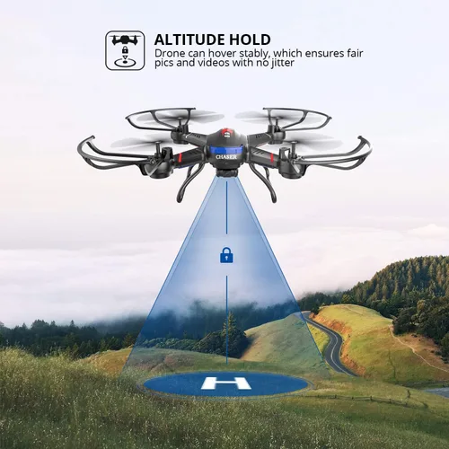 Miniatura 3 de Drone Holy Stone F181 RC cuadricóptero, drone con cámara HD RTF de 4 canales 2.4 GHz 6-gyro sistema sin cabeza, negro