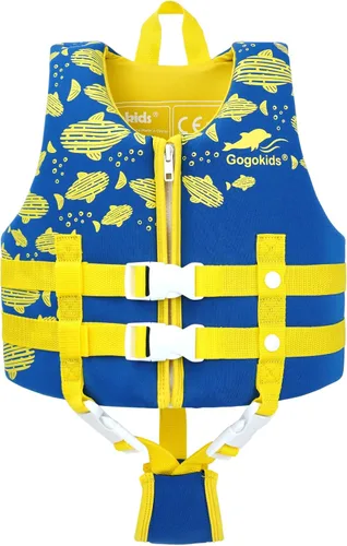 Gogokids Chaleco de natación para niños, flotadores para bebés – Chaleco de flotabilidad para niños y niñas para piscina y playa, para niños de 2 a