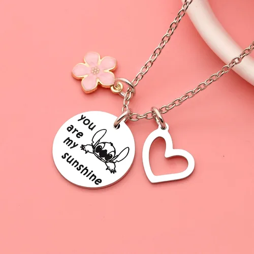 Miniatura 3 de Maxforever Joyería para niña collar de You are My Sunshine regalo para hija sobrina niñas Metal No es una piedra preciosa