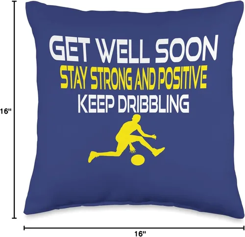 Miniatura 4 de DesignsByKelley Best Wishes Fast Recovery Gifts Get Well Soon - Almohada de baloncesto para niños, niñas, adolescentes, atletas, 15.7 x 15.7 in