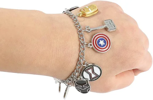 Miniatura 4 de Pulseras de la serie de dijes de película de dibujos animados de anime para mujeres, hombres y adolescentes, colgantes esmaltados, pulseras