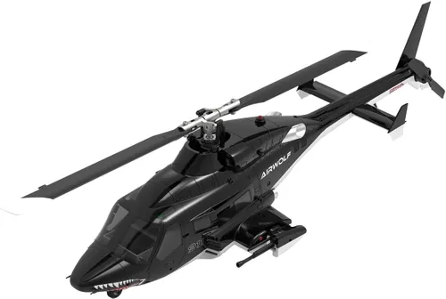 Miniatura 2 de AW-911 Helicóptero de control remoto para 16+, modelo de helicóptero Air-Wolf RC escala 1/34 con modo de acrobacias 6G/3D y posicionamiento GPS, una