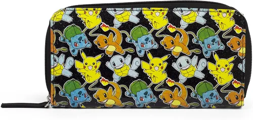 Miniatura 3 de Transformers Pokemon Pikachu, Squirtle and Charmander Cartera con cremallera alrededor