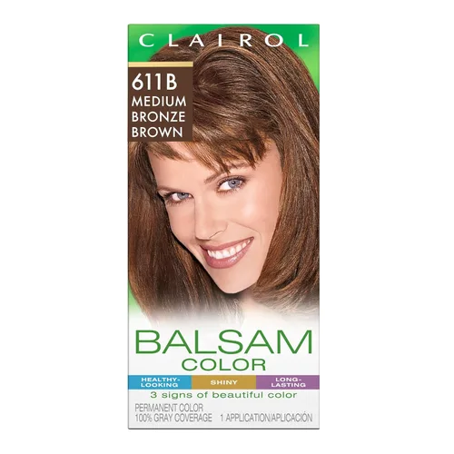 Miniatura 19 de Clairol Balsam - Tinte permanente para el cabello, color negro 618, paquete de 1 unidad 618 negro