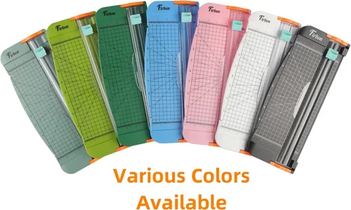 Miniatura 6 de Firbon 5 Piezas Cuchillas de Repuesto Verdes con Diseño de Protección de Seguridad Automática para Cortadoras de Papel Recortadoras Verde menta
