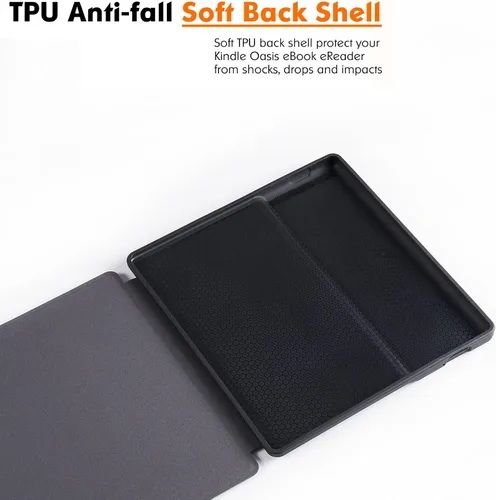 Miniatura 6 de Funda suave para Kindle Oasis (10ª generación, versión 2019 y 9ª generación, versión 2017) – Funda protectora delgada y ligera con apagado