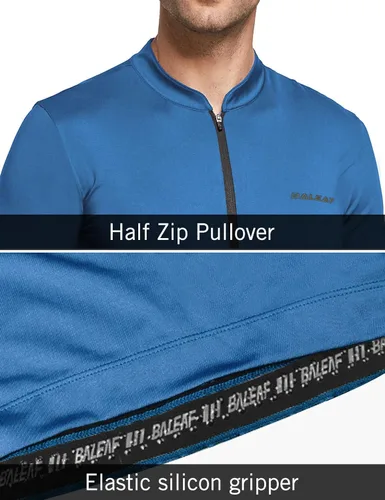 Miniatura 5 de BALEAF Mens Cycling Jersey Top Half Zip Bike Shirt 4 Rear Pockets Mountain Bicycle Quick Dry Reflective