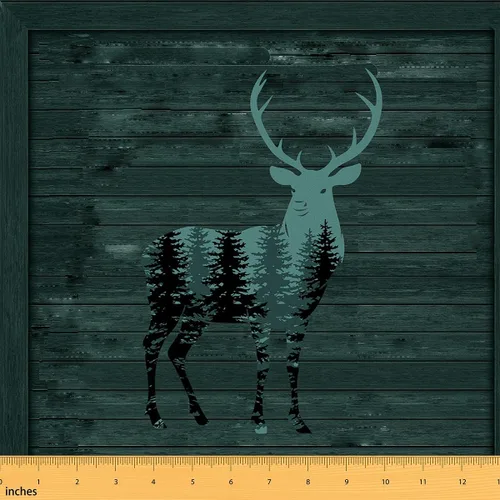 Miniatura 11 de Tela de ciervo bonita por yarda para niñas y niños, decoración de caza de ciervos, impermeable, tela para exteriores, estampado de pata de oso