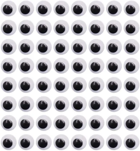 Miniatura 7 de DECORA 6mm Ojos móviles redondos con autoadhesivo, 1000 piezas