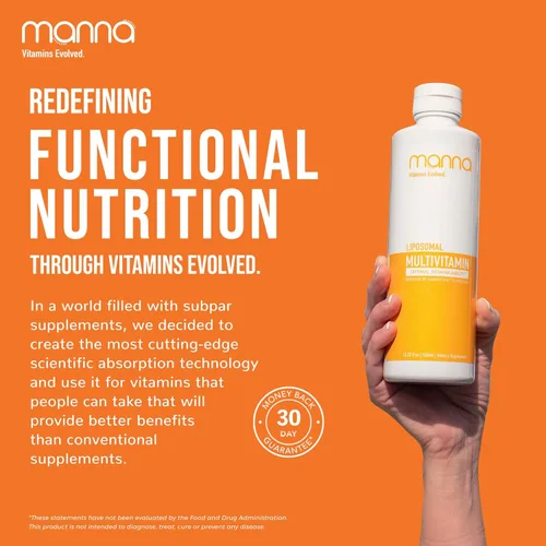Miniatura 8 de Manna Vitamins Evolved Multivitamínico liposomal: multivitamínico diario proporciona 20 vitaminas y minerales, multivitamínicos para hombres