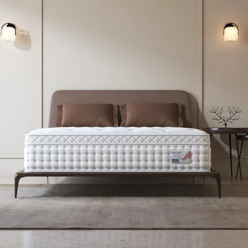 Miniatura 12 de BedStory Signature Collection - Colchón híbrido de lujo en una caja para presión zonificada y alivio del dolor de espalda, tamaño Queen de 14