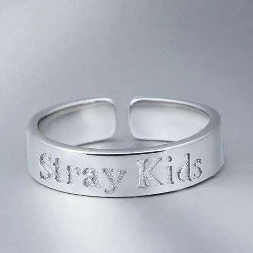 Miniatura 4 de YIMIDA Stray Kids SKZ Ring Kpop StrayKids Merch Jewelry 18K Gold Plated for Women Girls