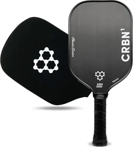 CRBN Pickleball - Paleta CRBN1 y CRBN2 - Paleta de pickleball de fibra de carbono con núcleo de polímero tipo panal - Equilibrio perfecto de