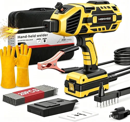 Miniatura 8 de Máquina de Soldadura Portátil, 20-120A 110V, Soldadora de Electrodo Portátil 20 Electrodos, Máquina Soldadora Portátil IGBT con Arranque en Caliente