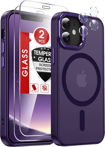Miniatura 38 de LeYi Funda para iPhone XR: con protector de pantalla X2 + 2 funda para cámara [compatible con MagSafe] Funda protectora magnética i iphoneXR