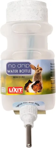 Miniatura 7 de Lixit Top Fill - Botellas de agua sin goteo para conejos, hurones, hámsters, cobayas, ratas, chinchillas y otros animales pequeños