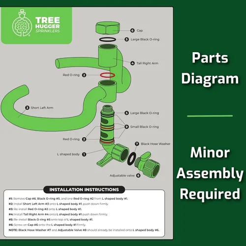 Miniatura 7 de Sistema de riego de árboles – Anillo de riego de árboles de 360° – Anillo rociador para árboles y arbustos – Llega a la zona de nutrición