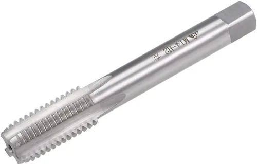 Miniatura 8 de uxcell Macho métrico de la máquina de la mano izquierda M12 rosca 1.75 paso H2 4 flautas de alta velocidad de rosca de tornillo de acero roscas