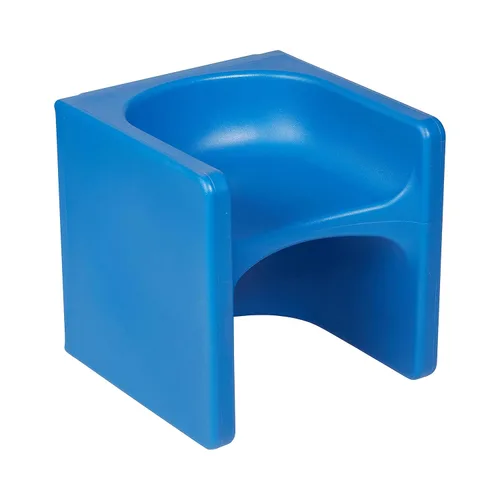 ECR4Kids Tri-Me Silla de cubo 3 en 1, muebles para niños, azul